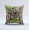 Vibrant Real Woods Camouflage  Ink-Fuzed Decorative Throw Pillow