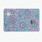 Pink & Blue Flowered Pattern - Premium Protective Decal Skin-Kit for the Apple Credit Card