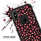 Pink Paw Prints on Black - Skin Kit for the iPhone OtterBox Cases