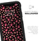 Pink Paw Prints on Black - Skin Kit for the iPhone OtterBox Cases