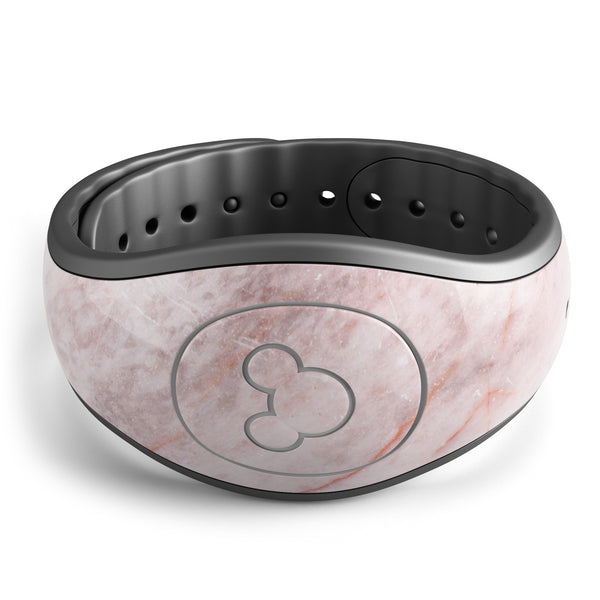 Pink Slate Marble Surface V7 - Decal Skin Wrap Kit for the Disney Magic Band