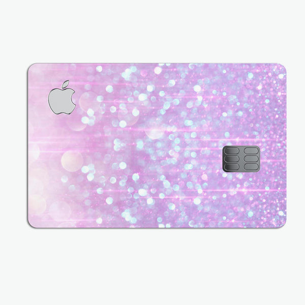Pink Unfocused Orbs of Light  - Premium Protective Decal Skin-Kit for the Apple Credit Card