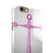 Pink Watercolored Heart Anchor iPhone 6/6s or 6/6s Plus 2-Piece Hybrid INK-Fuzed Case