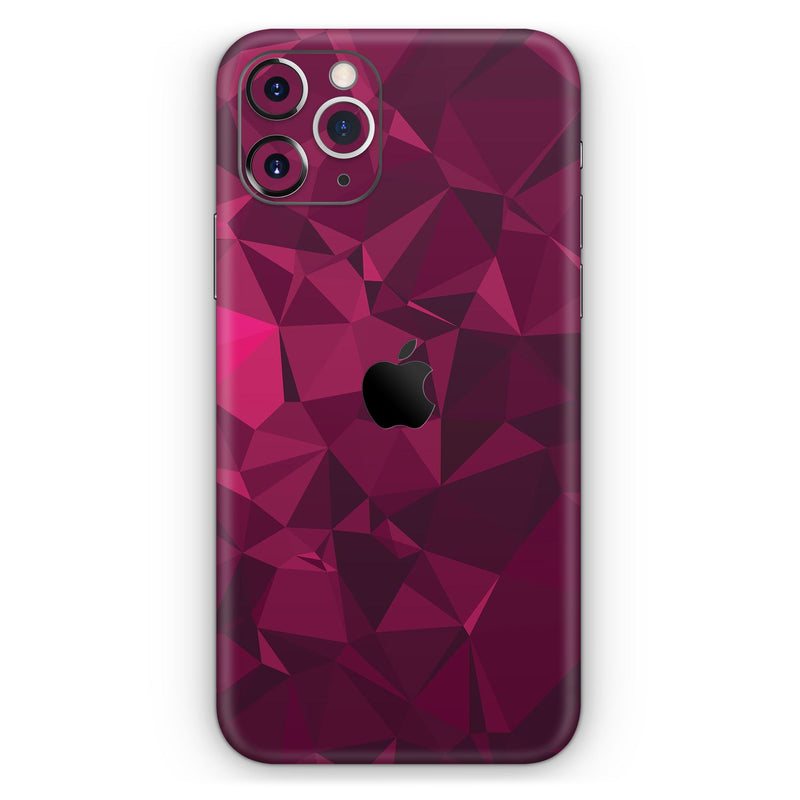 Pink and Red Geometric Triangles // Skin-Kit compatible with the Apple iPhone 14, 13, 12, 12 Pro Max, 12 Mini, 11 Pro, SE, X/XS + (All iPhones Available)