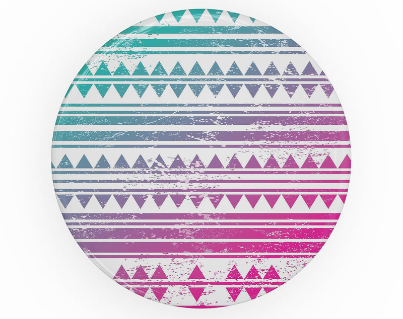 Pink to Green Gradient Hipster Pattern - Skin Kit for PopSockets and other Smartphone Extendable Grips & Stands