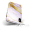 Purple Marble & Digital Gold Foil V7 - iPhone X Swappable Hybrid Case