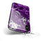 Purple Marble & Digital Silver Foil V2 - iPhone X Swappable Hybrid Case
