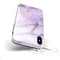 Purple Marble & Digital Silver Foil V3 - iPhone X Swappable Hybrid Case