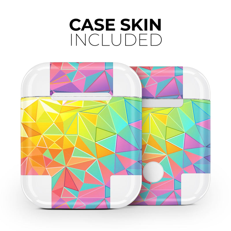 Retro Geometric - Full Body Skin Decal Wrap Kit for the Wireless Bluetooth Apple Airpods Pro, AirPods Gen 1 or Gen 2 with Wireless Charging