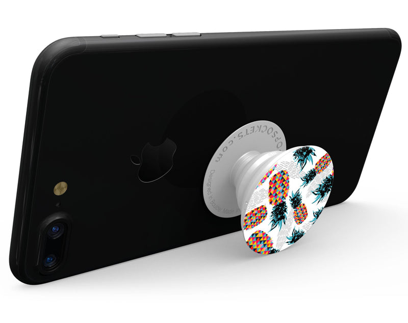 Retro Summer Pineapple v3 - Skin Kit for PopSockets and other Smartphone Extendable Grips & Stands
