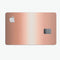 Rose Gold Digital Brushed Surface V1 - Premium Protective Decal Skin-Kit for the Apple Credit Card