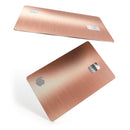 Rose Gold Digital Brushed Surface V2 - Premium Protective Decal Skin-Kit for the Apple Credit Card