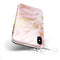 Rose Pink Marble & Digital Gold Frosted Foil V11 - iPhone X Swappable Hybrid Case
