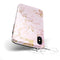 Rose Pink Marble & Digital Gold Frosted Foil V13 - iPhone X Swappable Hybrid Case