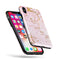 Rose Pink Marble & Digital Gold Frosted Foil V13 - iPhone X Swappable Hybrid Case