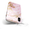 Rose Pink Marble & Digital Gold Frosted Foil V14 - iPhone X Swappable Hybrid Case