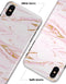 Rose Pink Marble & Digital Gold Frosted Foil V15 - iPhone X Clipit Case