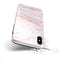 Rose Pink Marble & Digital Gold Frosted Foil V15 - iPhone X Swappable Hybrid Case