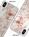 Rose Pink Marble & Digital Gold Frosted Foil V5 - iPhone X Clipit Case