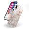 Rose Pink Marble & Digital Gold Frosted Foil V5 - iPhone X Swappable Hybrid Case