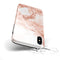 Rose Pink Marble & Digital Gold Frosted Foil V8 - iPhone X Swappable Hybrid Case