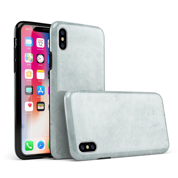 Rustic Mint Textured Surface V3 - iPhone X Swappable Hybrid Case