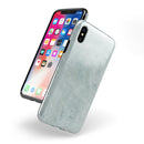 Rustic Mint Textured Surface V3 - iPhone X Swappable Hybrid Case