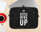 The "Never Give Up" Mens Ink-Fuzed NeoPrene MacBook Laptop Sleeve