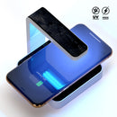 Shades of Black Vintage Wood UV Germicidal Sanitizing Sterilizing Wireless Smart Phone Screen Cleaner + Charging Station