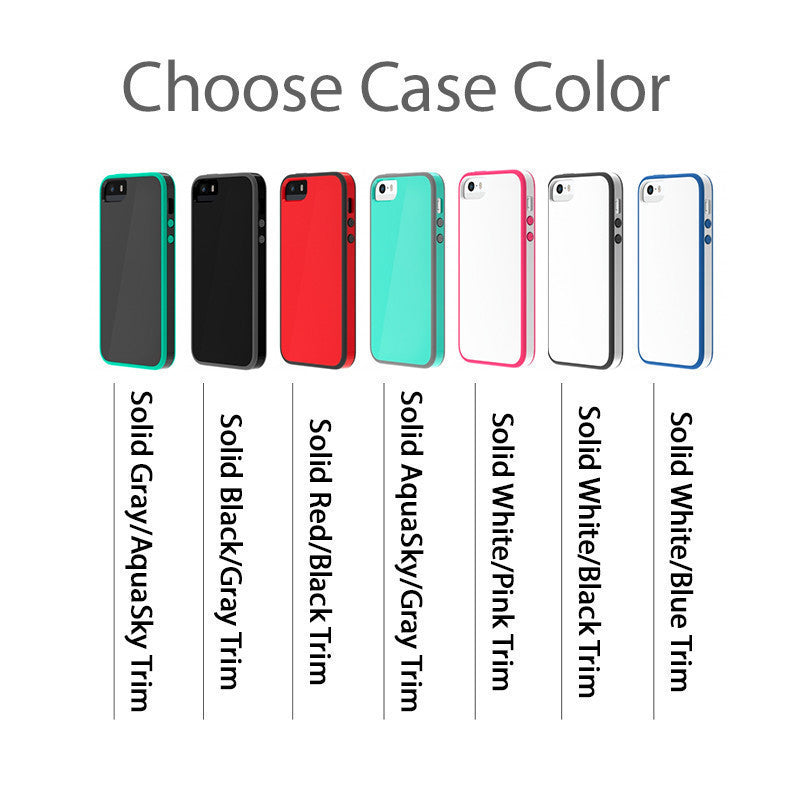 The Gradient Waves of Blue Skin Set for the iPhone 5-5s Skech Glow Case