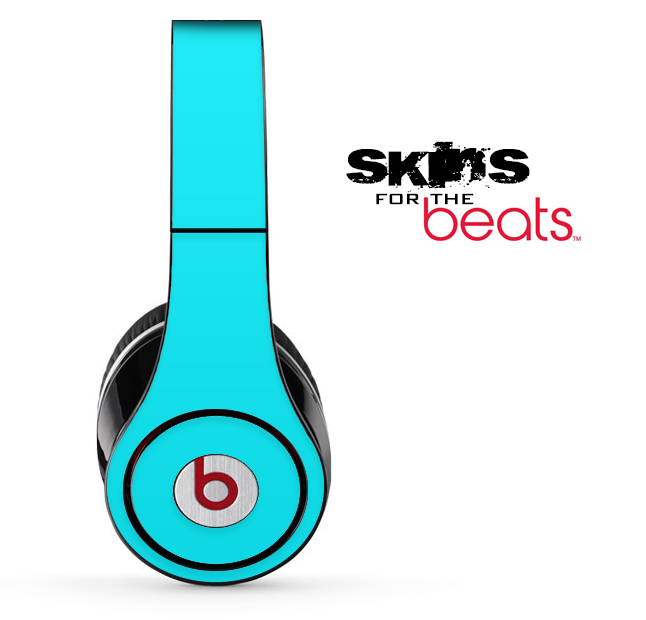 Solid Aqua Blue Skin for the Beats by Dre Solo Studio Wireless Pro DesignSkinz