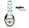 Vintage Green and White Chevron Pattern Skin for the Beats by Dre Solo, Studio, Wireless, Pro or Mixr