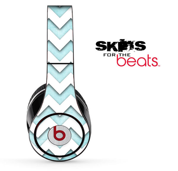 Vintage Blue and White Chevron Pattern Skin for the Beats by Dre Solo, Studio, Wireless, Pro or Mixr