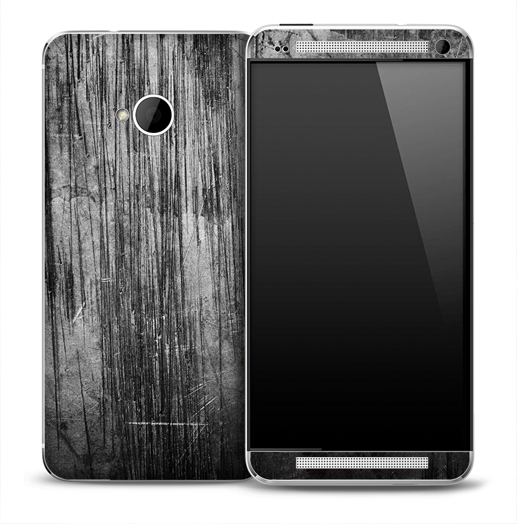 Dark Aged Wood Skin for the HTC One Phone