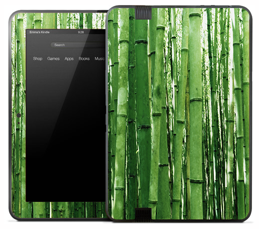 Green Bamboo Forrest Skin for the Amazon Kindle