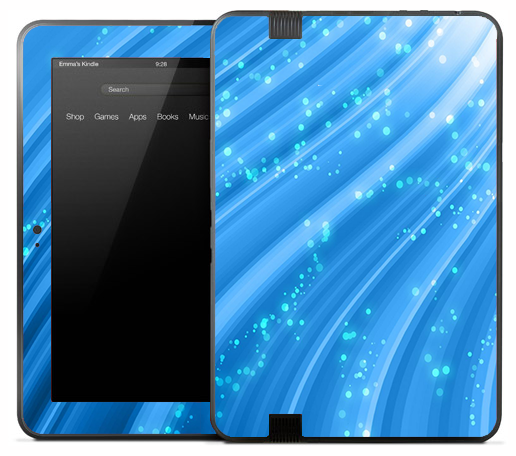 Starry Blue Bands Skin for the Amazon Kindle