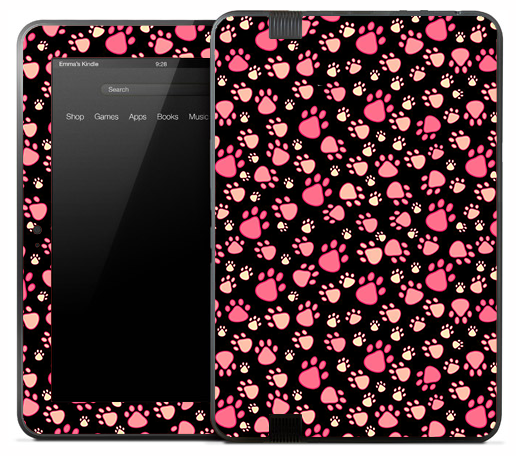 Pink Paws Skin for the Amazon Kindle