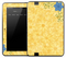 Stamped Yellow Flower Skin for the Amazon Kindle