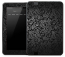 Black & Silver Floral Skin for the Amazon Kindle