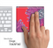 Pink & Red Floral Skin for the Apple Magic Trackpad