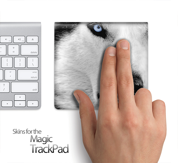 White Wolf Skin for the Apple Magic Trackpad