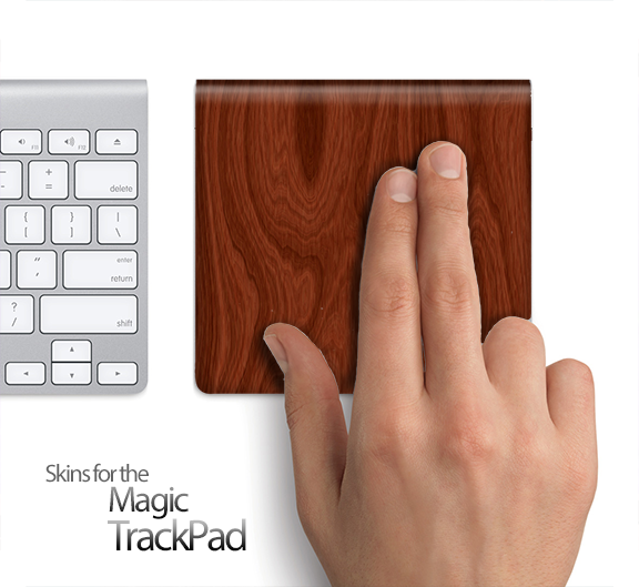 Mahogany Wood Skin for the Apple Magic Trackpad