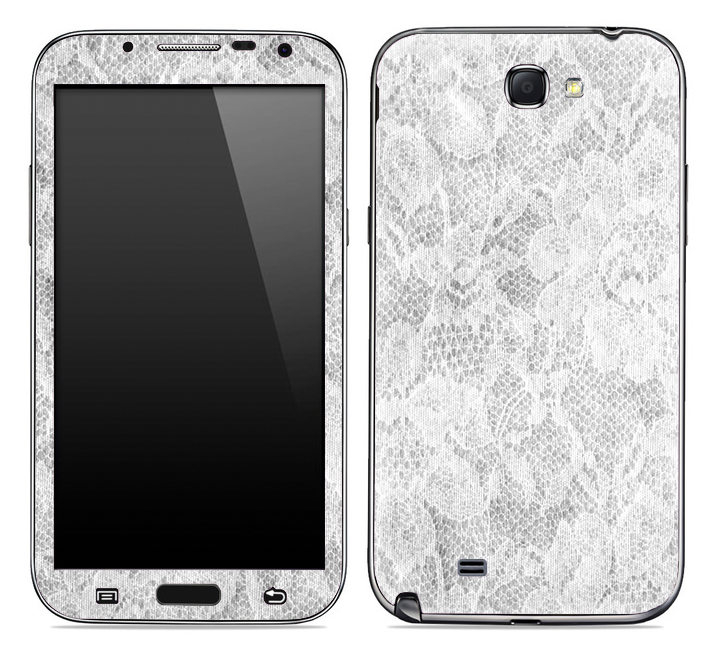 White Lace Skin for the Samsung Galaxy Note 1 or 2