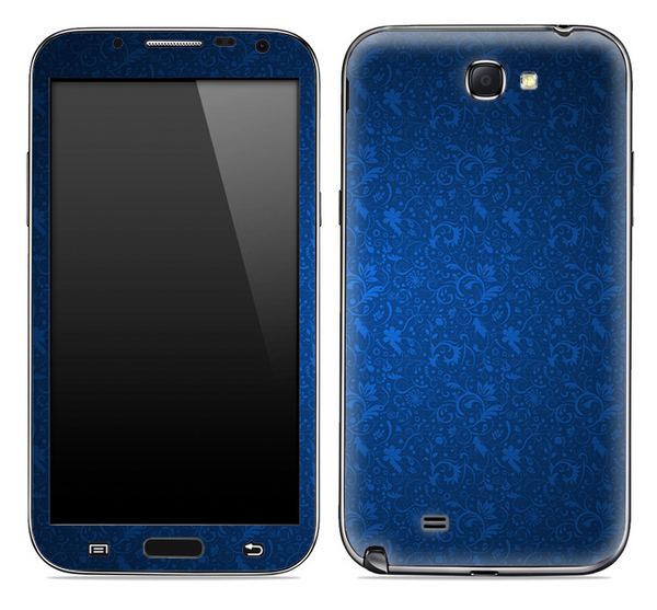 Blue Floral Skin for the Samsung Galaxy Note 1 or 2