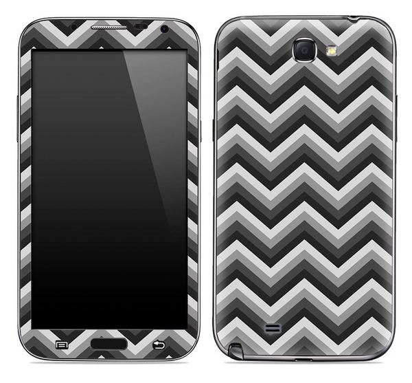 Black and Gray Chevron Pattern Skin for the Samsung Galaxy Note 1 or 2