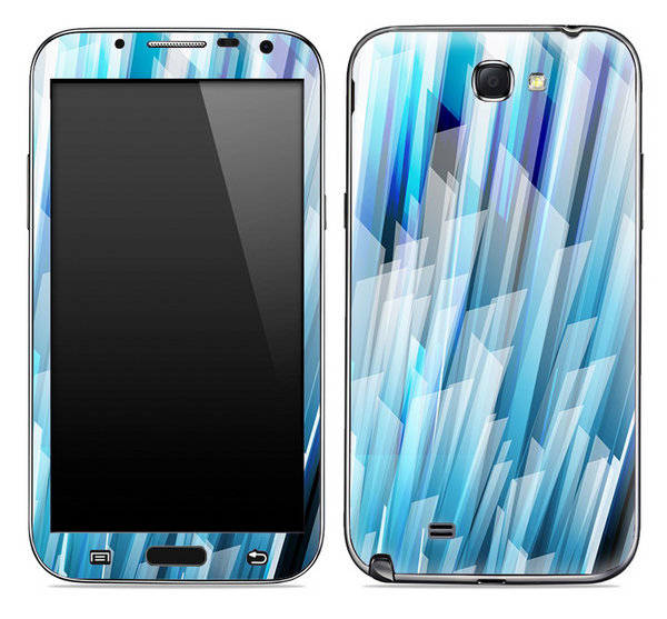 Blue Abstract 3D Pattern Skin for the Samsung Galaxy Note 1 or 2