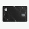 Slate Black Scratched Marble Surface - Premium Protective Decal Skin-Kit for the Apple Credit Card