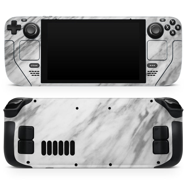 Slate Marble Surface V10 // Full Body Skin Decal Wrap Kit for the Steam Deck handheld gaming computer
