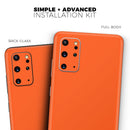Solid Burnt Orange - Skin-Kit for the Samsung Galaxy S-Series S20, S20 Plus, S20 Ultra , S10 & others (All Galaxy Devices Available)