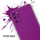 Solid Dark Purple - Skin-Kit for the Samsung Galaxy S-Series S20, S20 Plus, S20 Ultra , S10 & others (All Galaxy Devices Available)